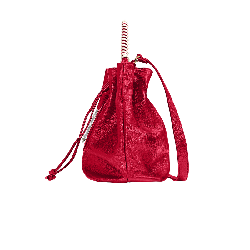 Bucket phone bag rosso