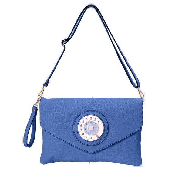 Letter phone bag Blu cobalto