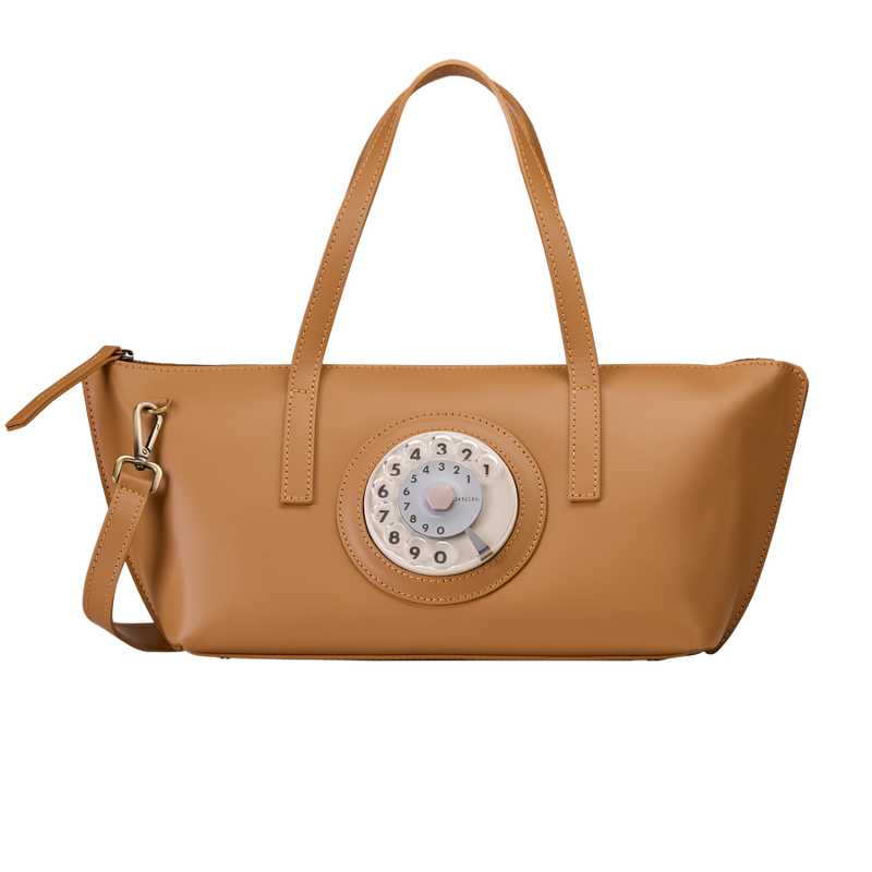 Pagoda phone bag camel