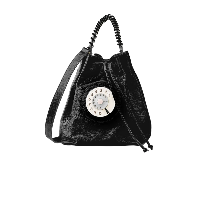 Bucket phone bag black