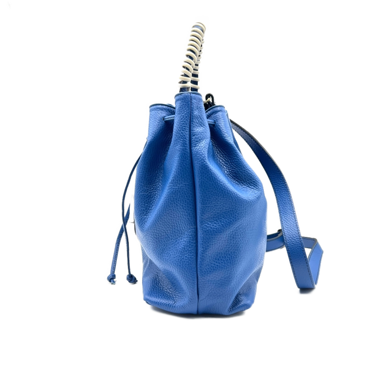 Bucket phone bag blue cobalto